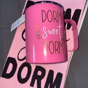 Dorm Sweet Dorm Towel And Stainless Steel Travel Mug Set